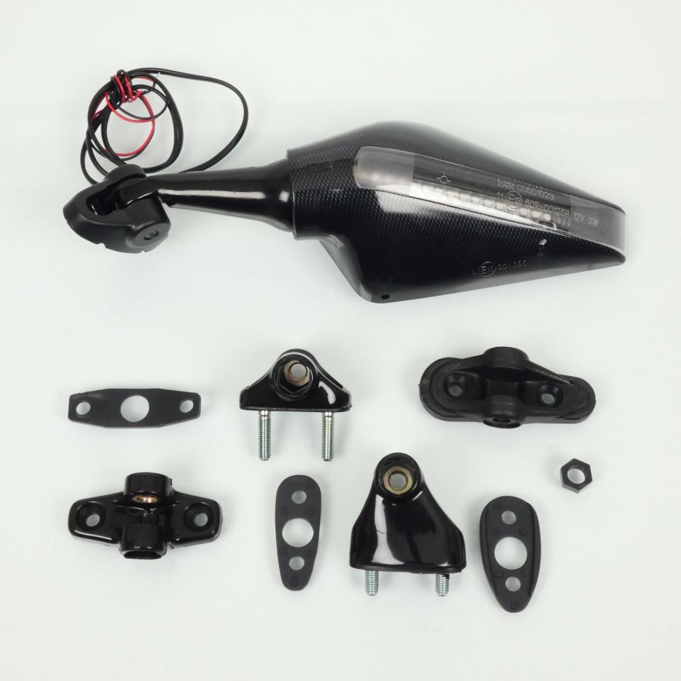 Rétroviseur gauche de carénage tête fourche Far pour moto clignotant 6255SX Neuf