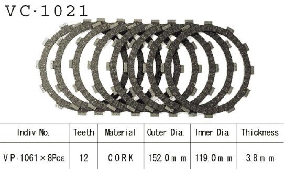 Disque d embrayage Kyoto pour Moto Honda 750 Rvf Rc45 1994 à 1998 Neuf