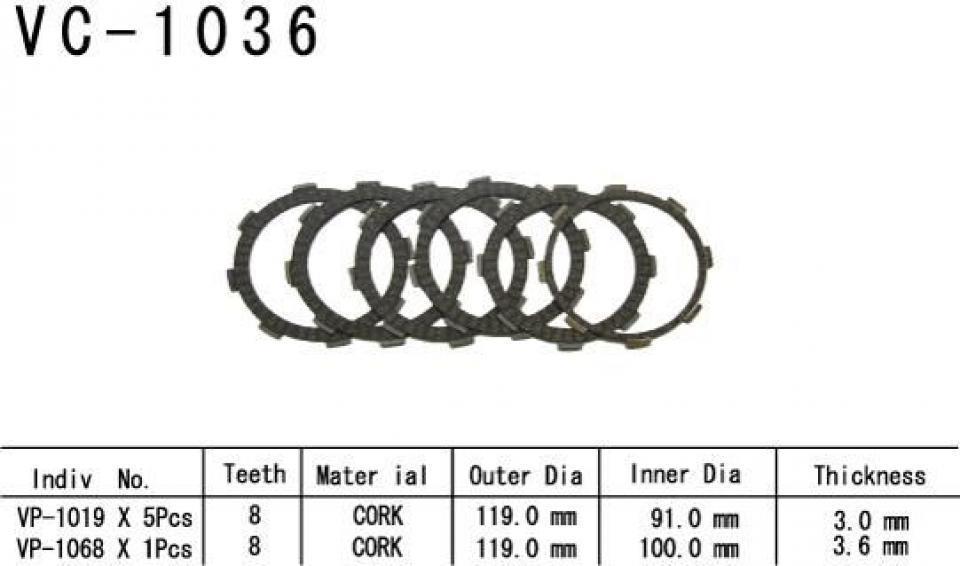 Disque d embrayage Kyoto pour Moto Honda 230 Cr-F F 2004 à 2009 Neuf