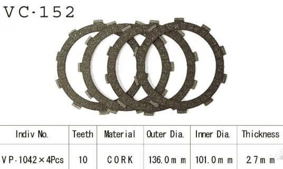 Disque d embrayage pour Honda Xl Sz Sa