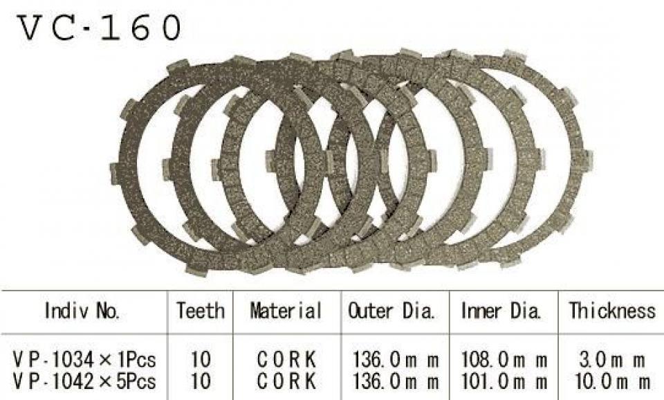 Disque d embrayage pour Honda Mtx R Rally