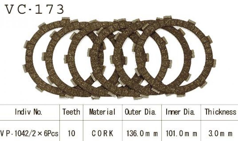 Disque d embrayage Kyoto pour Moto Honda 250 Nx J 1988 à 1994 Neuf