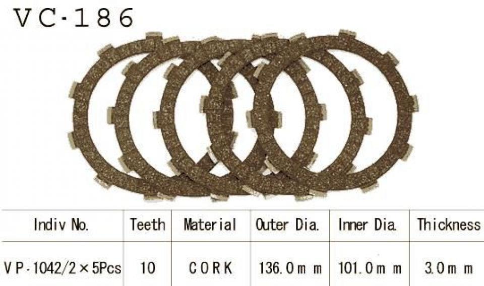 Disque d embrayage Kyoto pour Moto Honda 250 Xl R 1982 à 1988 Neuf