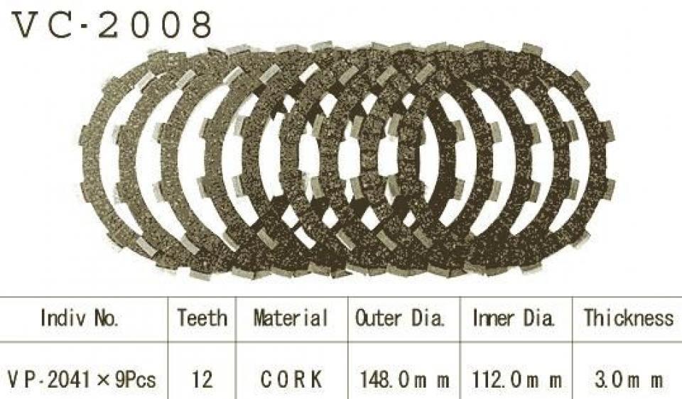 Disque d embrayage Kyoto pour Moto Yamaha 750 Yzf Rr/Sp 1993 à 1999 Neuf