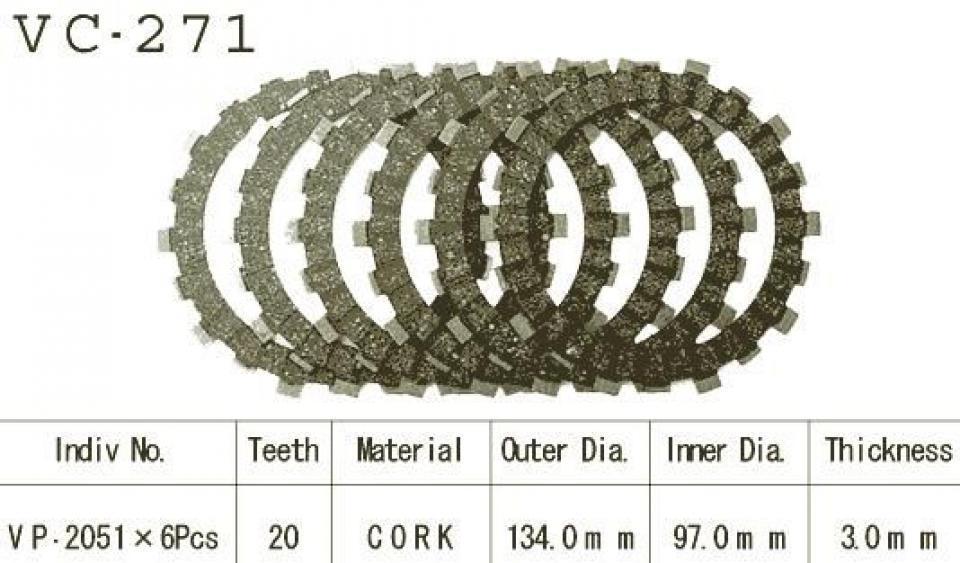 Disque d embrayage pour Yamaha YZ