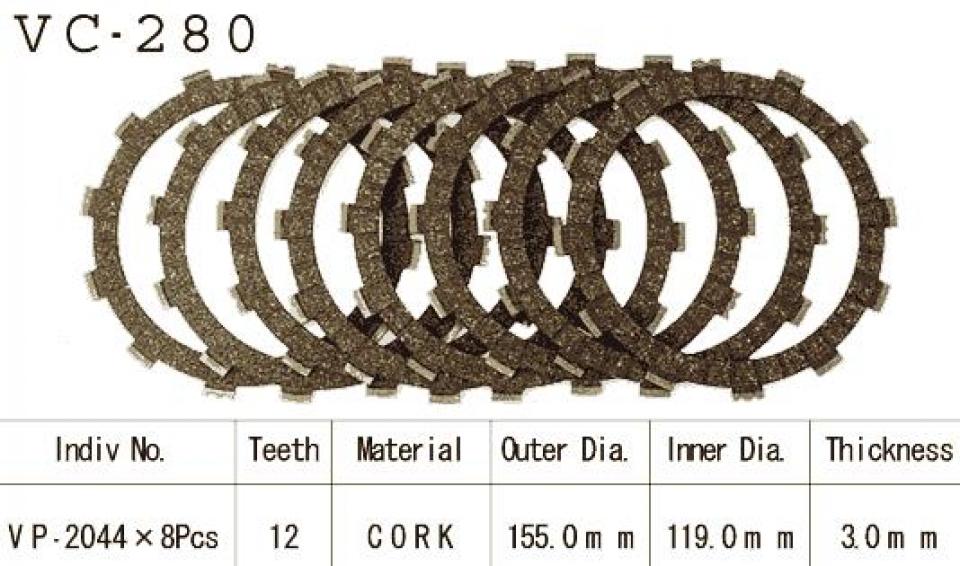 Disque d embrayage Kyoto pour Moto Yamaha 450 Yz-F 4T 2007 à 2013 Neuf