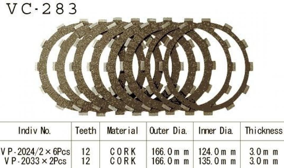 Disque d embrayage Kyoto pour Moto Yamaha 1300 XJR 1999 à 2014 Neuf