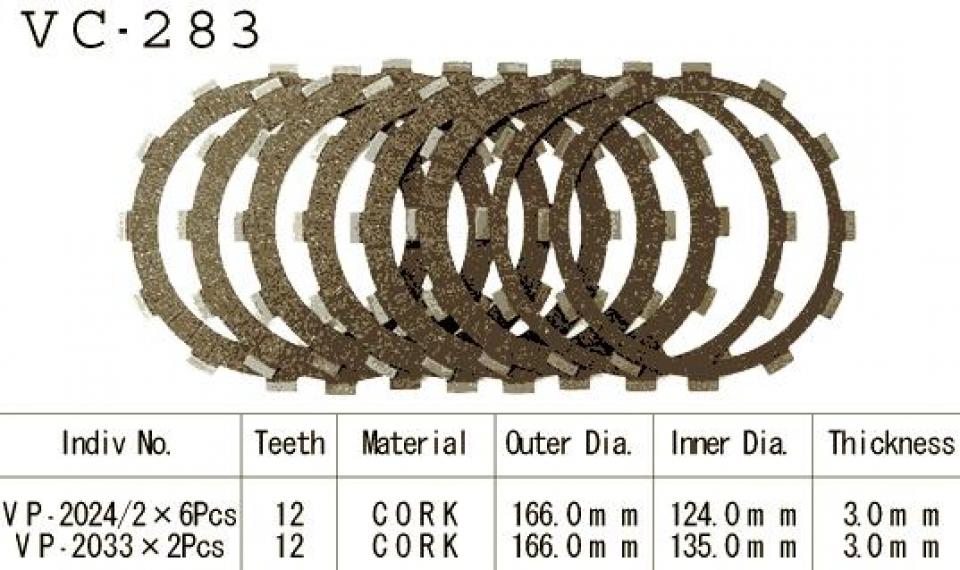 Disque d embrayage Kyoto pour Moto Yamaha 1300 XJR 1999 à 2014 Neuf