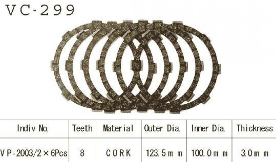 Disque d embrayage pour Yamaha Dt Lc Ypvs