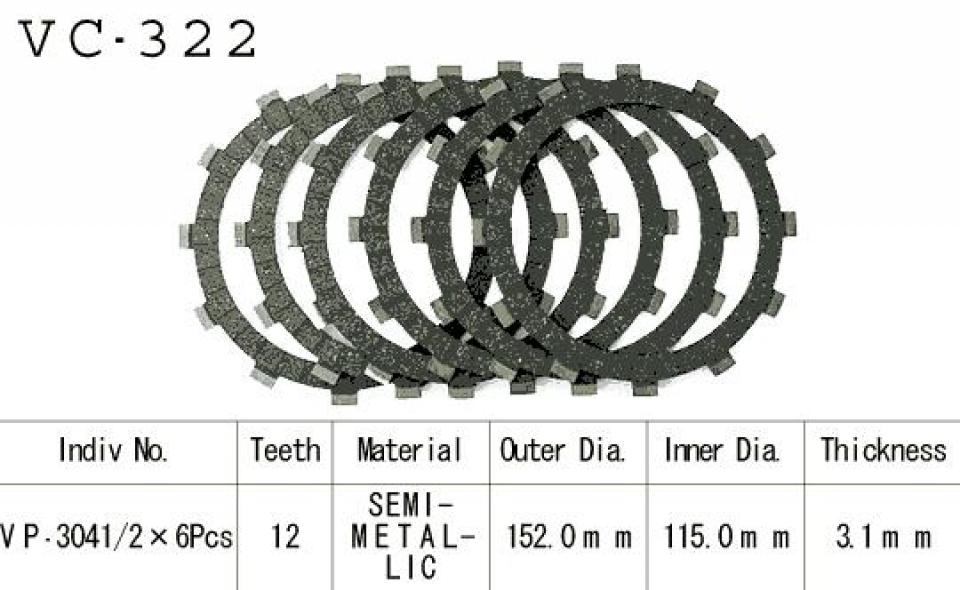 Disque d embrayage Kyoto pour Moto Neuf