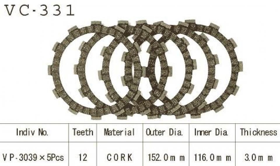 Disque d embrayage pour Suzuki RM