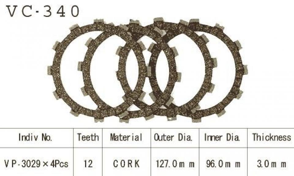 Disque d embrayage pour Suzuki DS