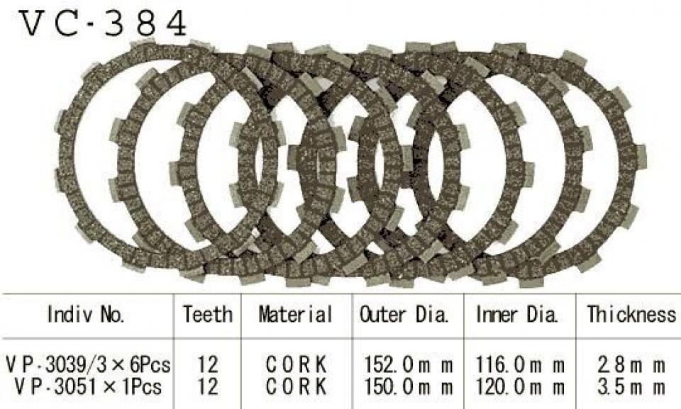 Disque d embrayage Kyoto pour Moto Suzuki 650 DR R 1992 à 1996 Neuf