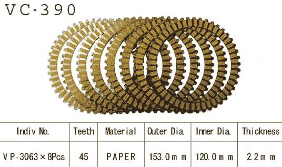 Disque d embrayage Kyoto pour Moto Suzuki 600 Gsx-F 1992 à 1997 Neuf