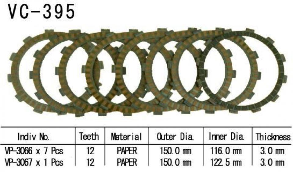 Disque d embrayage Kyoto pour Moto Suzuki 400 Dr-Z S 2000 à 2009 Neuf