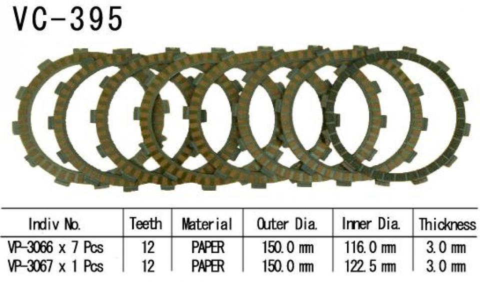 Disque d embrayage Kyoto pour Quad Kawasaki 400 KFX 2003 à 2004 Neuf