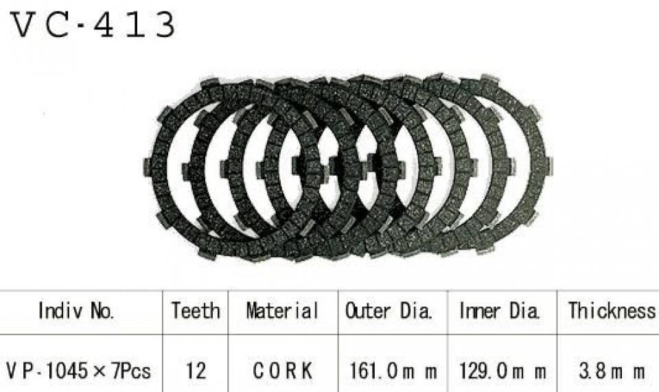 Disque d embrayage Kyoto pour Moto Kawasaki 650 Z C Batons 1976 à 1979 Neuf