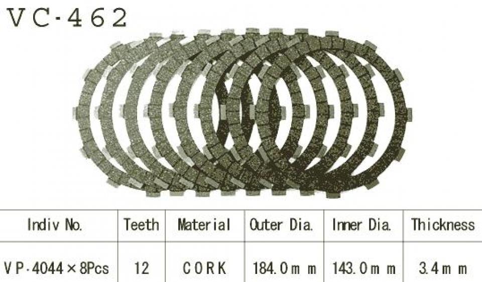 Disque d embrayage Kyoto pour Moto Kawasaki 1300 Zg 1984 à 1986 Neuf