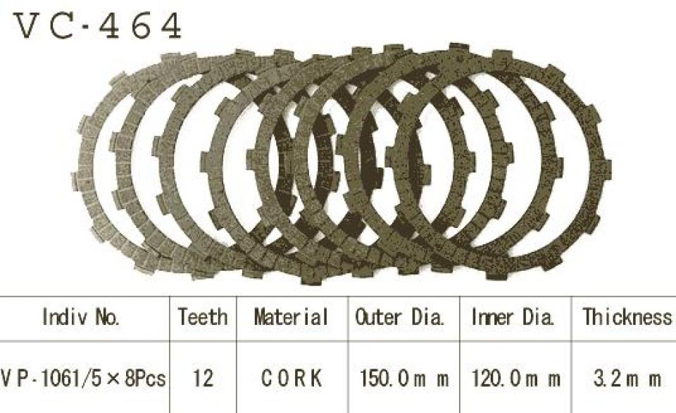 Disque d embrayage Kyoto pour Moto Kawasaki 250 KX 1985 à 1986 Neuf