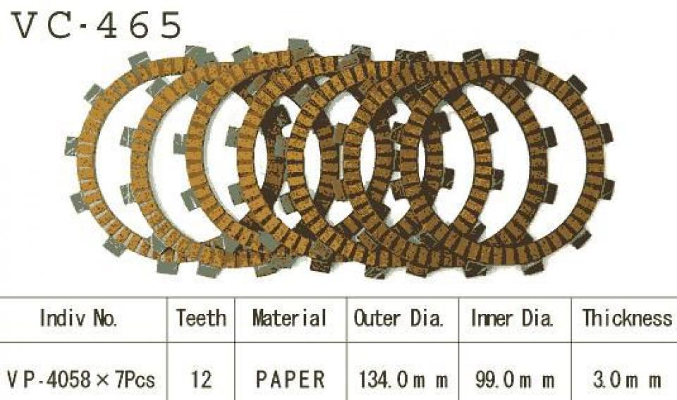 Disque d embrayage Kyoto pour Moto Kawasaki 250 KLX 2009 à 2016 Neuf