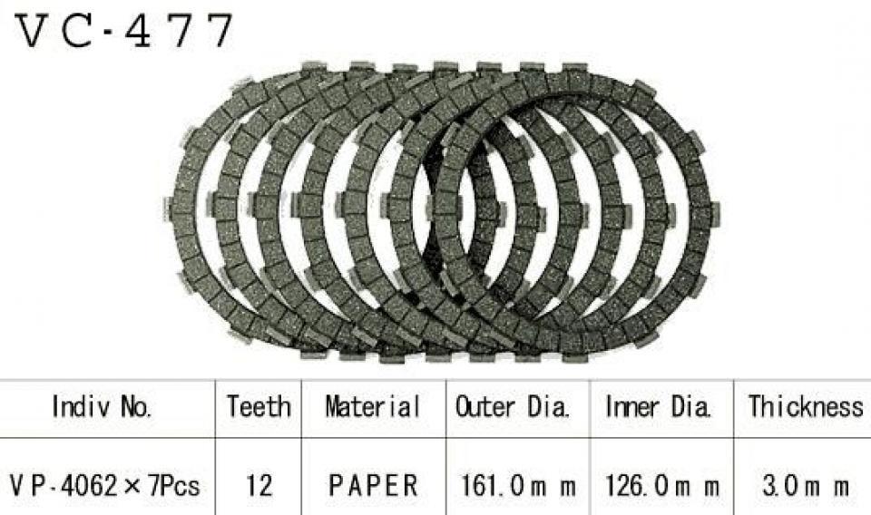 Disque d embrayage pour Kawasaki ZR Zephyr