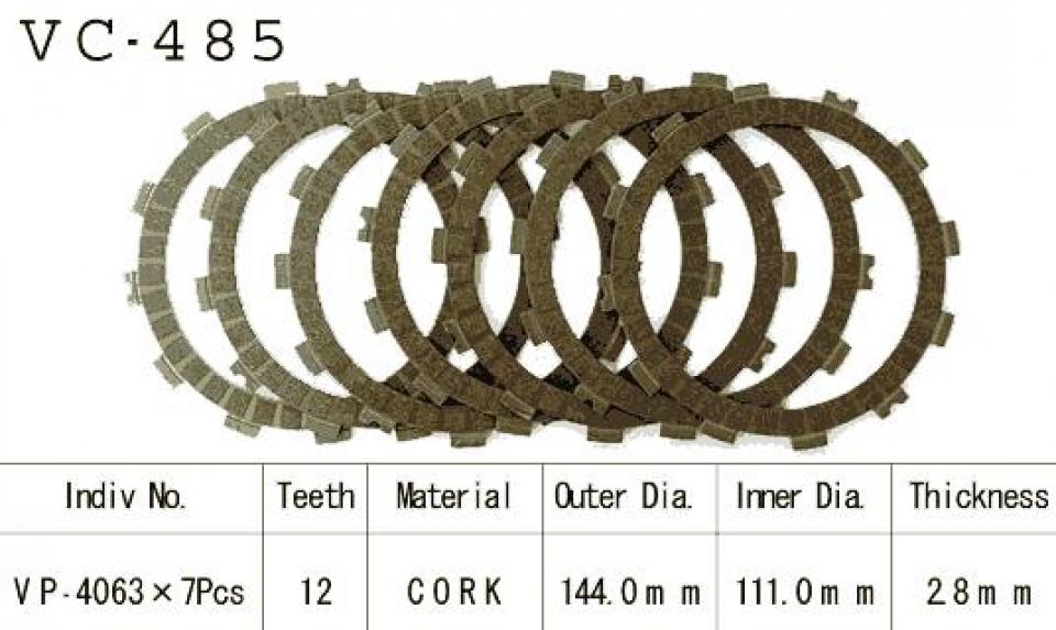 Disque d embrayage Kyoto pour Moto Kawasaki 125 KX 1994 à 1997 Neuf