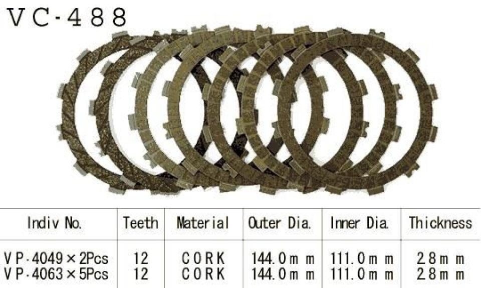 Disque d embrayage pour Kawasaki KX
