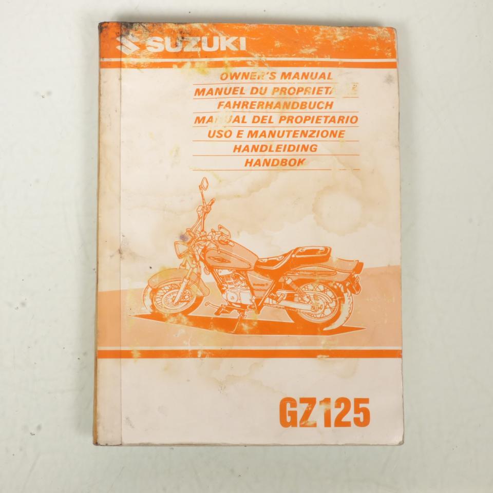 Manuel du propriétaire utilisateur pour Suzuki GZ