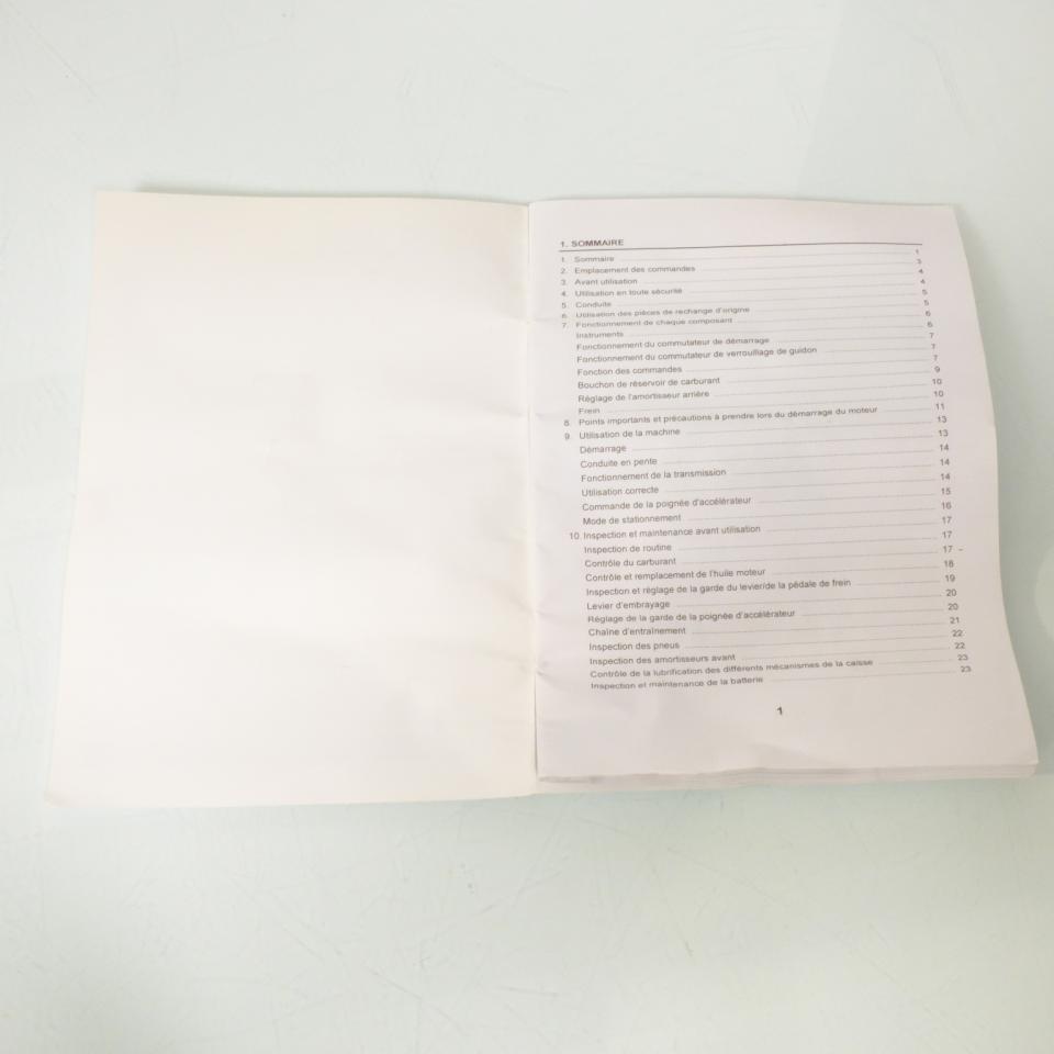 Manuel du propriétaire utilisateur origine pour moto Sym 125 Wolf 2013 Occasion