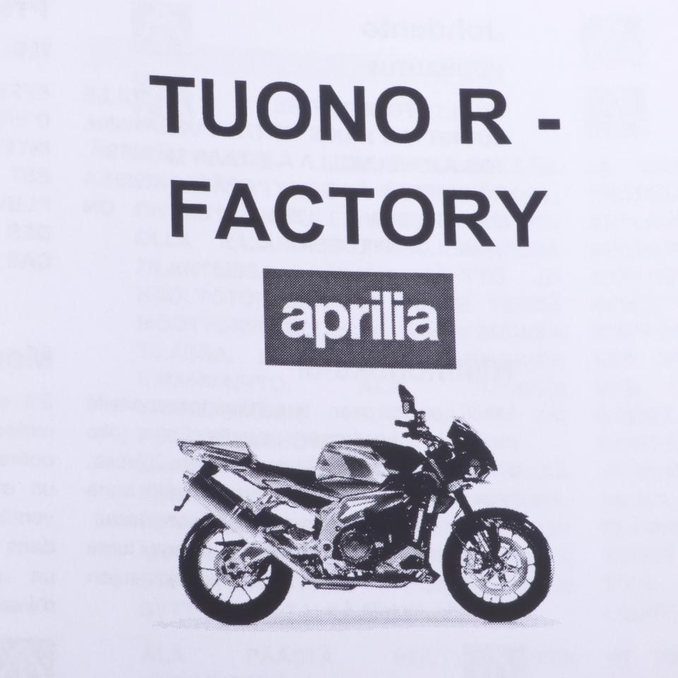 Manuel du propriétaire utilisateur origine pour Deux Roues Aprilia 1000 852925 Occasion