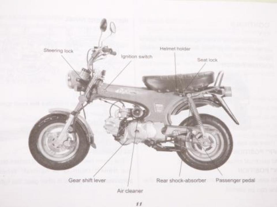 Manuel du propriétaire utilisateur Générique pour Moto Skyteam 125 DAX ST125-6 Neuf