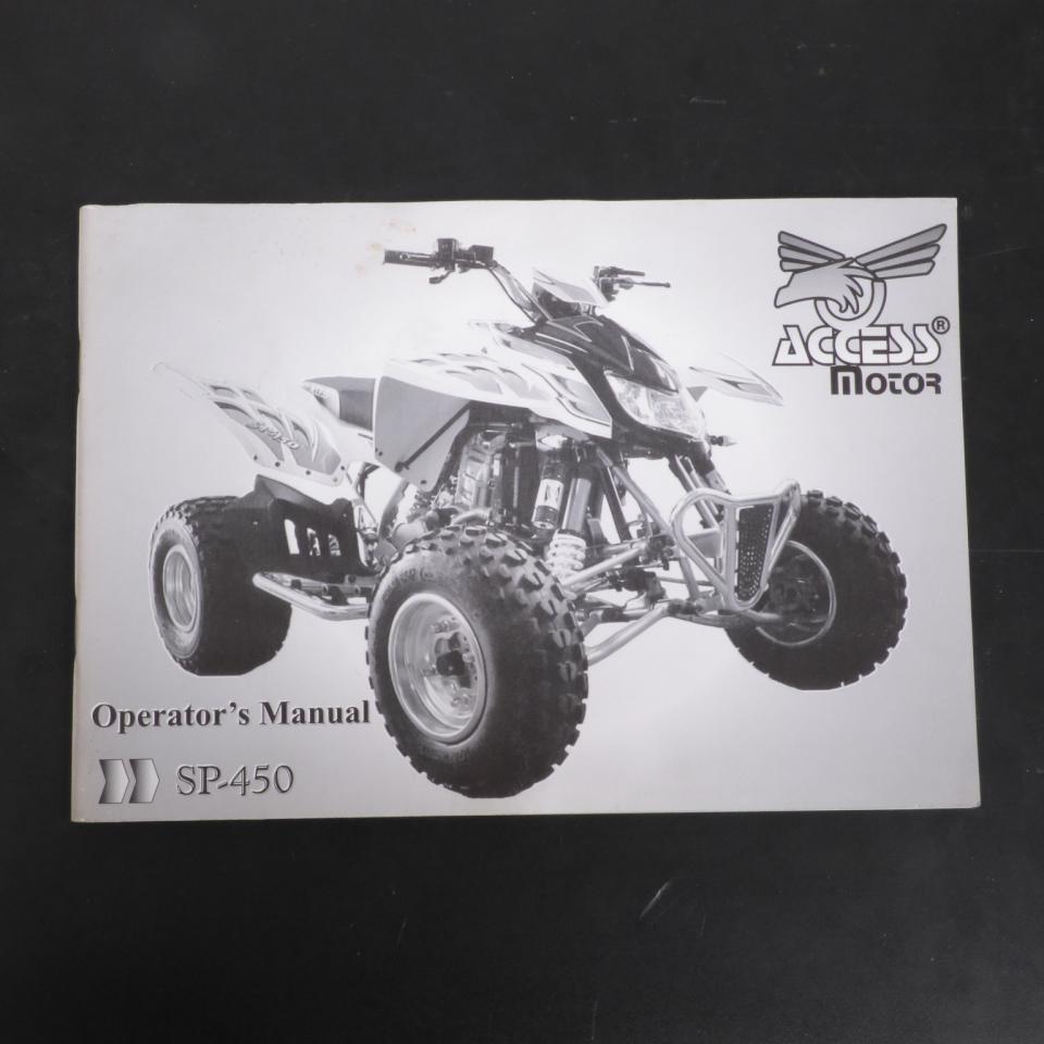 Manuel du propriétaire utilisateur origine pour moto 450 Acess SP-450 Occasion