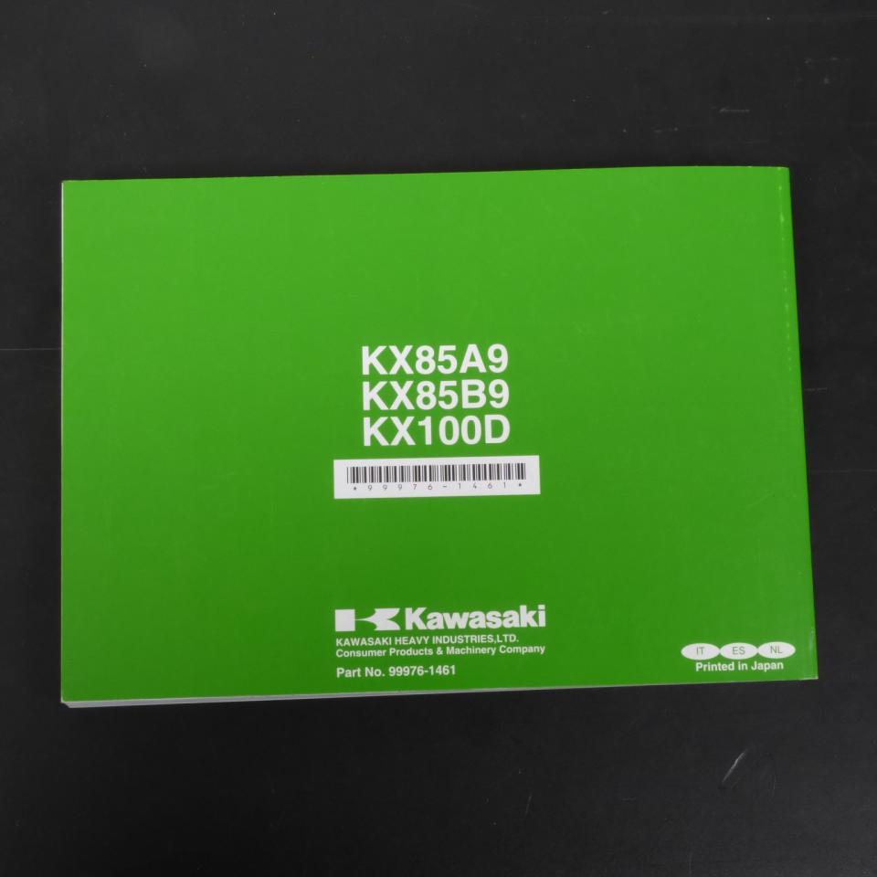 Manuel du propriétaire utilisateur origine pour Moto Kawasaki 85 KX 99976-1461 Occasion