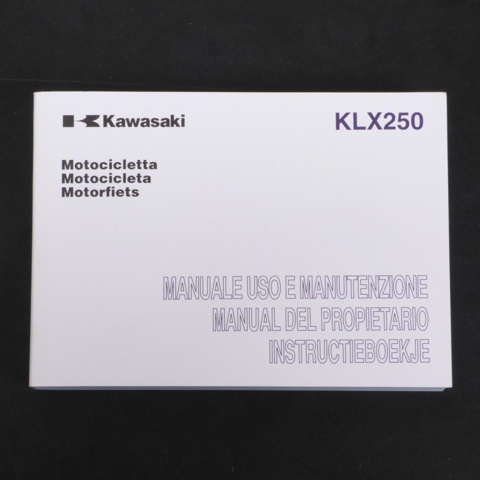 photo piece : Manuel du propriétaire utilisateur->Kawasaki KLX