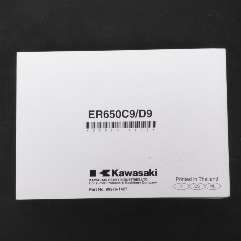 Manuel propriétaire utilisateur origine pour moto Kawasaki 650 ER6 99976-1427 Occas