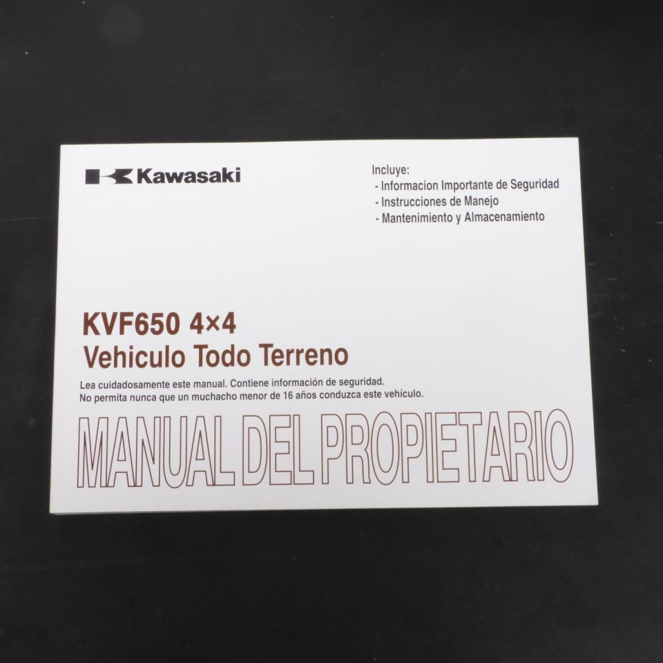 photo piece : Manuel du propriétaire utilisateur->Kawasaki KVF