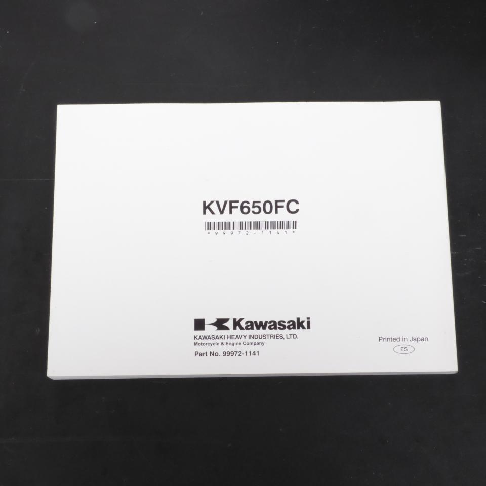 Manuel du propriétaire utilisateur origine pour Quad Kawasaki 650 KVF 99972-1141 Occasion