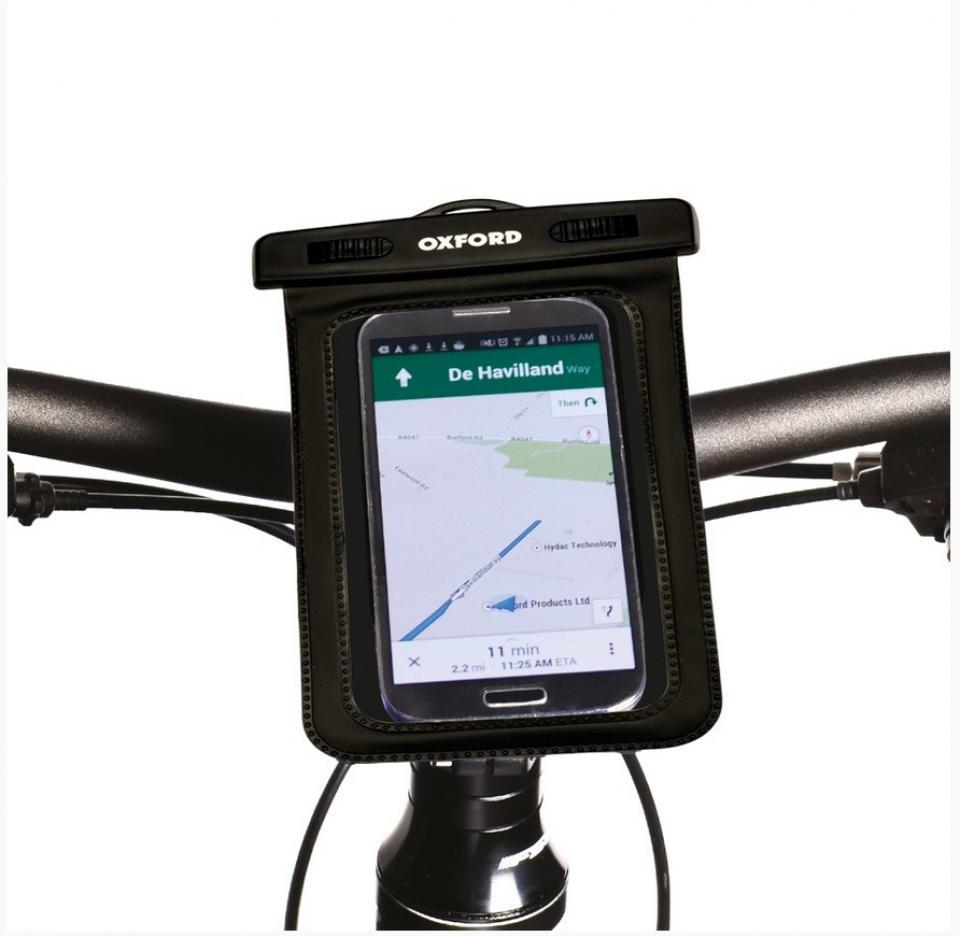 Sacoche de guidon étanche smartphone téléphone mobile portable pour moto scooter vélo
