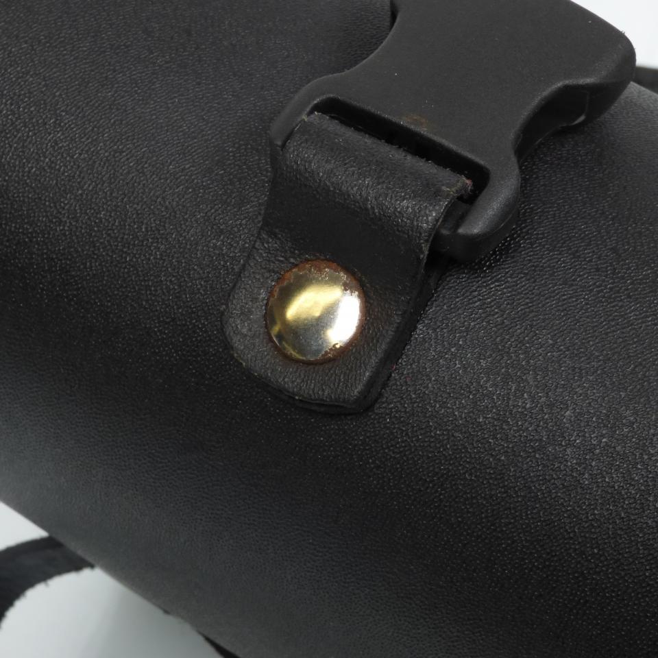Sacoche bagage de sissy bar cuir noir 290x160x95mm pour moto custom aigle Neuf