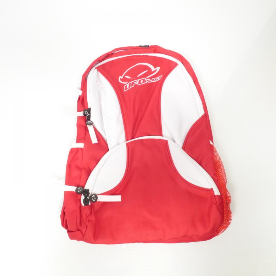Sac à dos souple rouge et blanc UFO pour moto Neuf