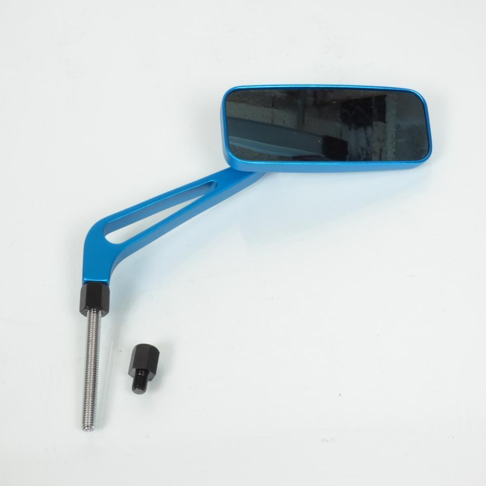 Rétroviseur droit Tun'R type Custom alu bleu / M8 pour moto scooter 50 deux roue
