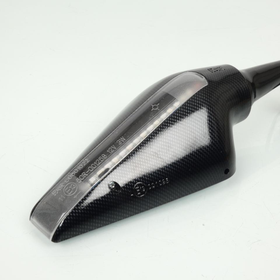 Rétroviseur droit de carénage tête fourche Far pour moto clignotant 6256DX Neuf