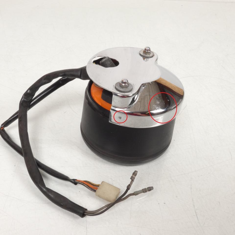 Compte tour jauge carburant fond marron cuvelage chromé origine pour moto Suzuki