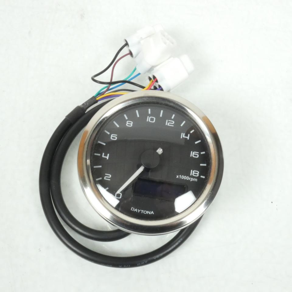 Compte-tour DAYTONA modèle Velona Ø60mm pour deux roues moto scooter Neuf