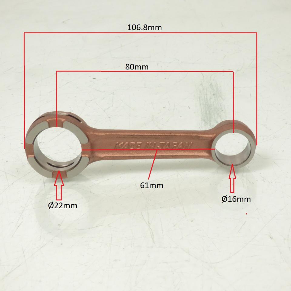 Kit bielle pour moto Suzuki 50 TS à vitesse de 1978 à 1983 CRK-TS50ER Neuf