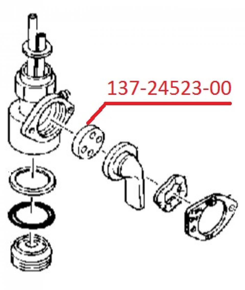 Kit réparation de robinet d essence origine pour Moto Yamaha 250 TY 1974 à 1977 137-24523-00 Neuf