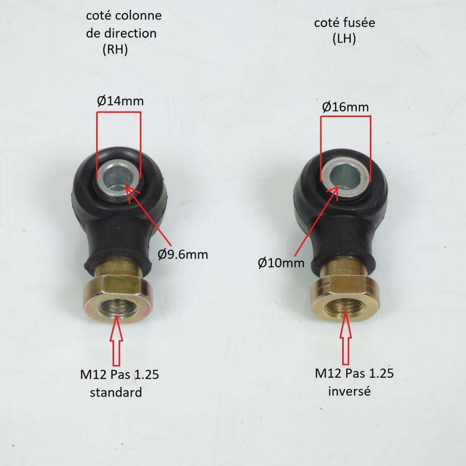 Rotule de direction All Balls pour Quad Polaris 330 Atp 4X4 2004 à 2005 Neuf