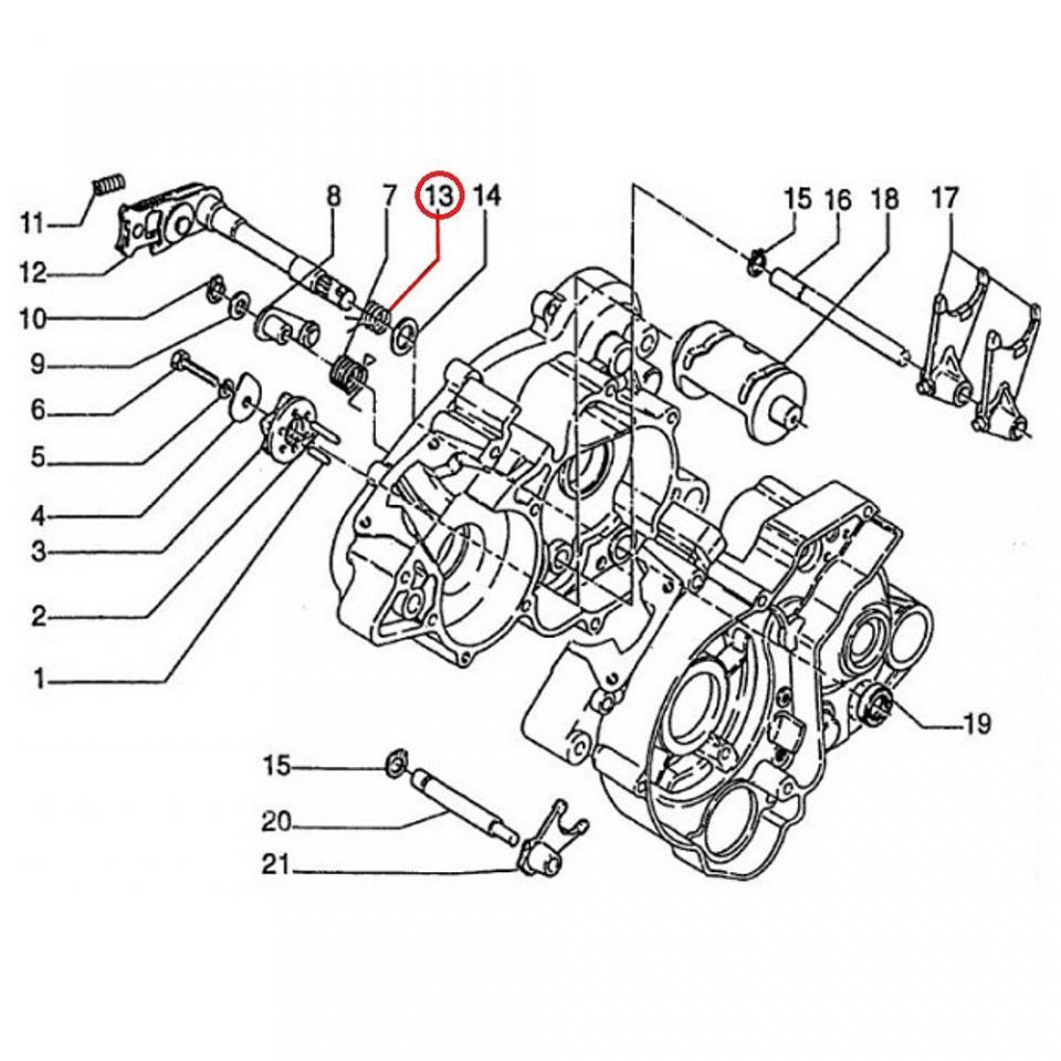 Ressort origine pour Moto Gilera 50 Eaglet 1995 à 1996 942114 Neuf