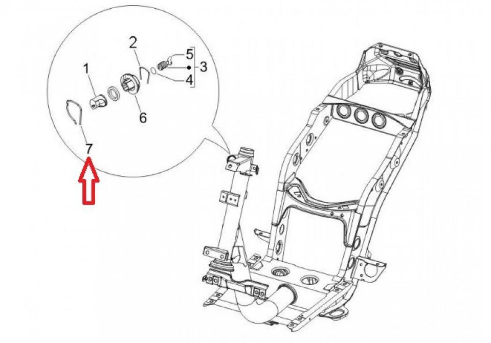 Ressort origine pour Scooter Piaggio 50 Fly 253937 / ressort de neiman Neuf