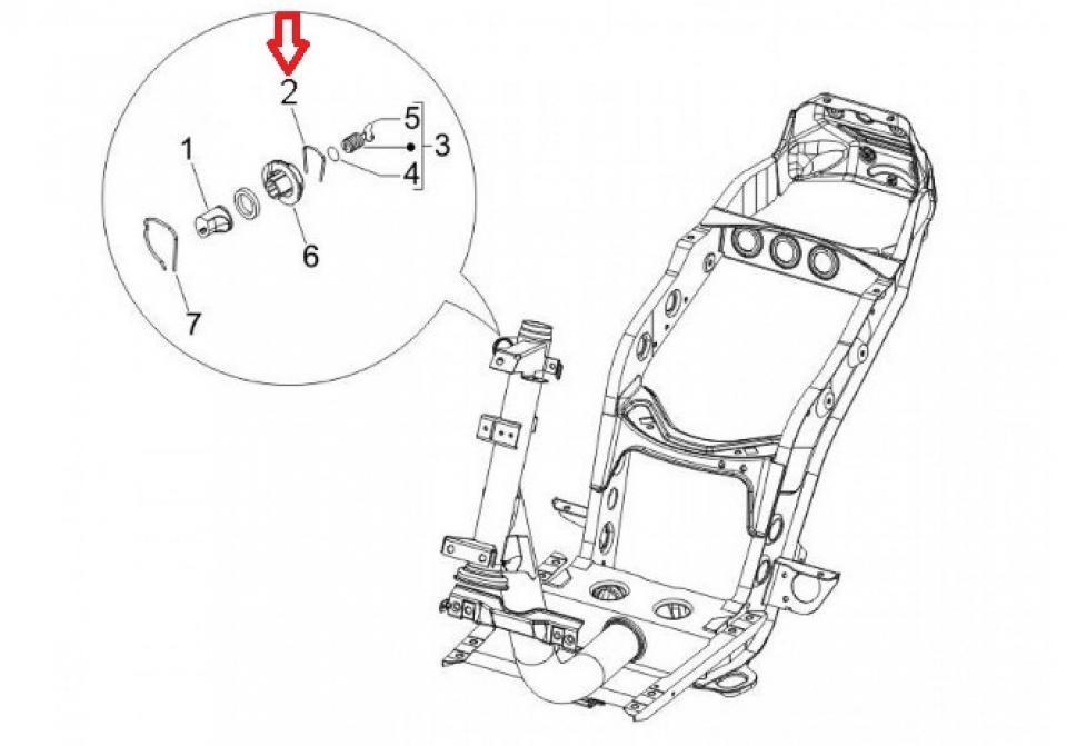 Ressort origine pour Scooter Piaggio 50 Fly 298838 / ressort de neiman Neuf